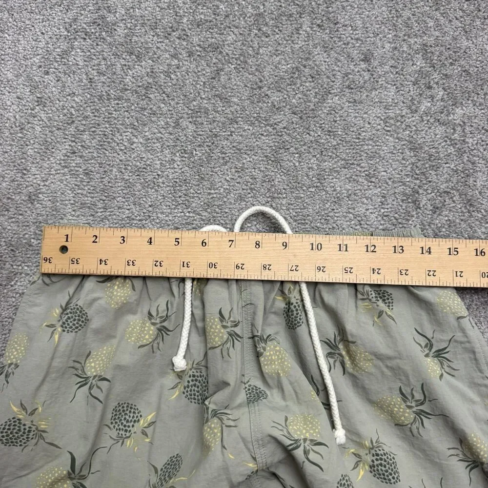 Tommy Bahama Vintage Y2K Board Shorts Swim Trunks Mens Medium Gray Pineapple